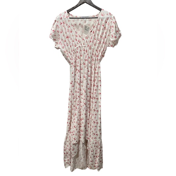 Velvet Torch Hi Low Ivory Floral Dress Small NEW NWT - Picture 2 of 3